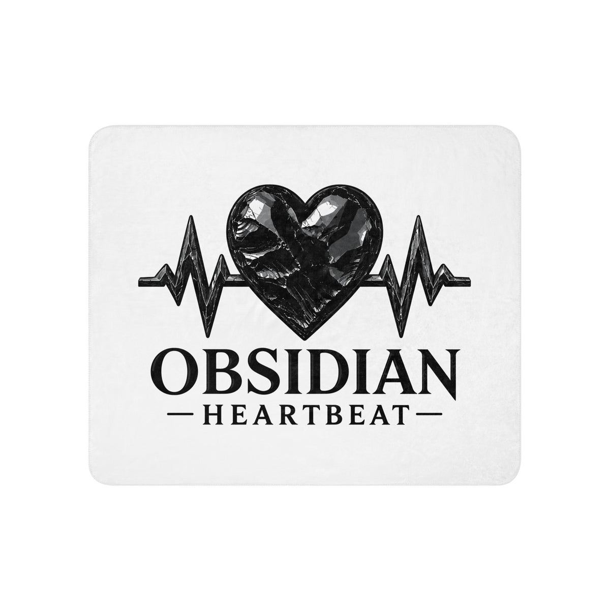 Sherpa Blanket | Obsidian Heartbeat | Pulse Athletics Logo