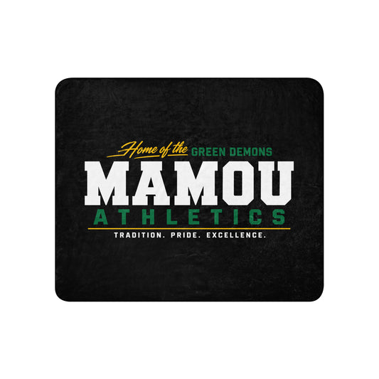Sherpa Blanket | Mamou High School | Modern Script Logo