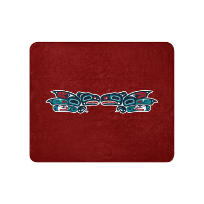 Sherpa Blanket | Allen Marine | Valor Logo
