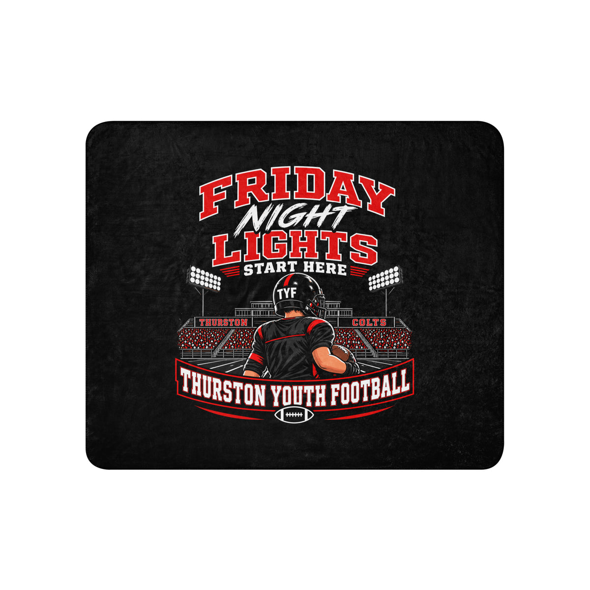 Sherpa Blanket | Thurston Youth Football | Vanguard Logo
