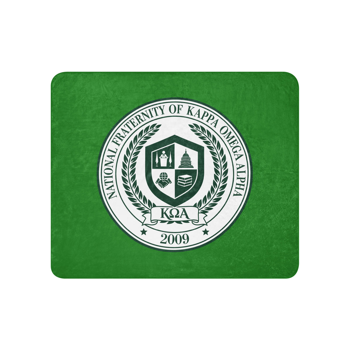 Sherpa Blanket | Kappa Omega Alpha | Badge Logo