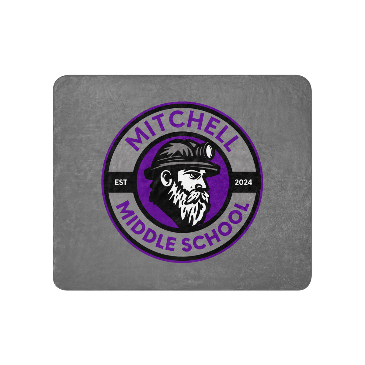 Sherpa Blanket | Mitchell Middle School Softball | Badge Logo