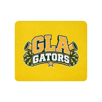 Sherpa Blanket | GLA Gators Cheer Team | Crest Logo