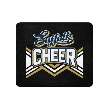 Sherpa Blanket | Suffolk University Cheerleading | Vanguard Logo