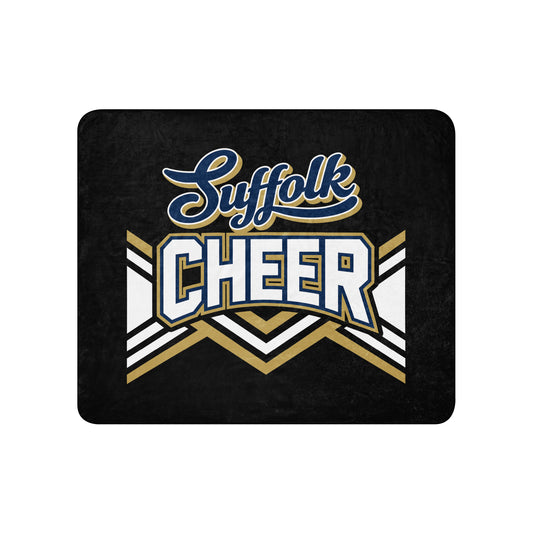 Sherpa Blanket | Suffolk University Cheerleading | Vanguard Logo