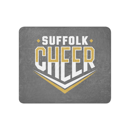 Sherpa Blanket | Suffolk University Cheerleading | Emblem Logo