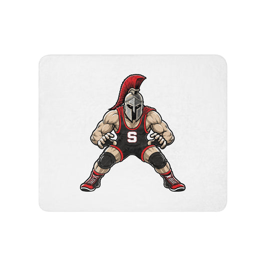 Sherpa Blanket | Spartan Wrestling Club | Mascot Logo