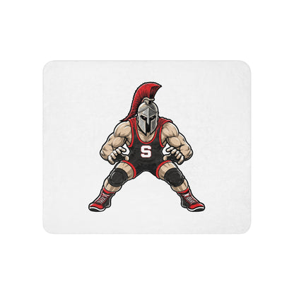 Sherpa Blanket | Spartan Wrestling Club | Mascot Logo