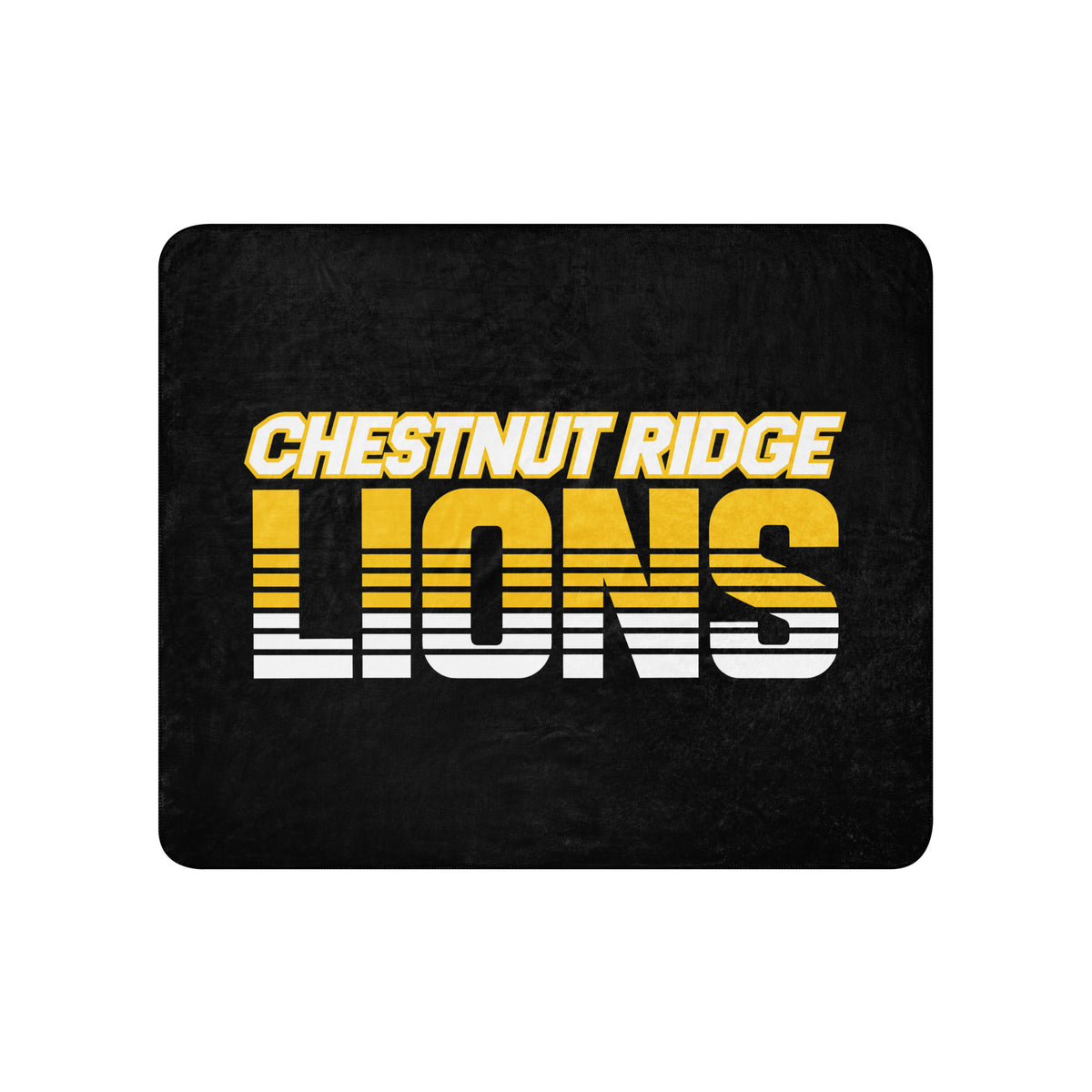 Sherpa Blanket | Chestnut Ridge Lions Football | Script Logo