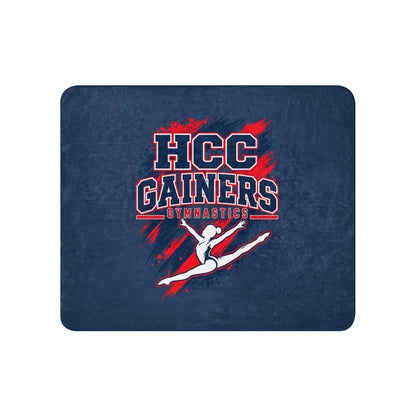 Sherpa Blanket | HCC Gymnastics | Crest Logo