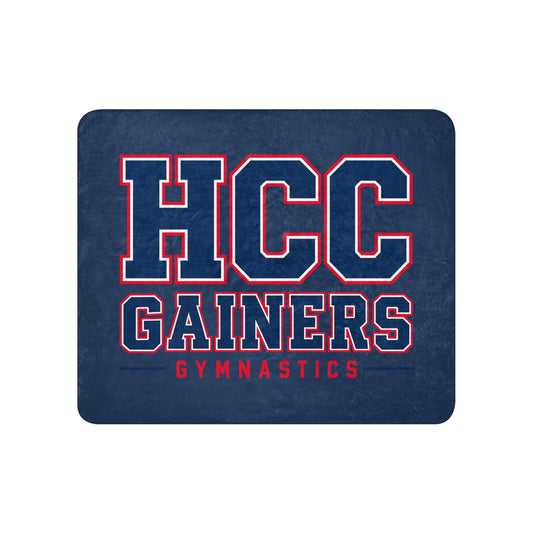Sherpa Blanket | HCC Gymnastics | Vanguard Logo