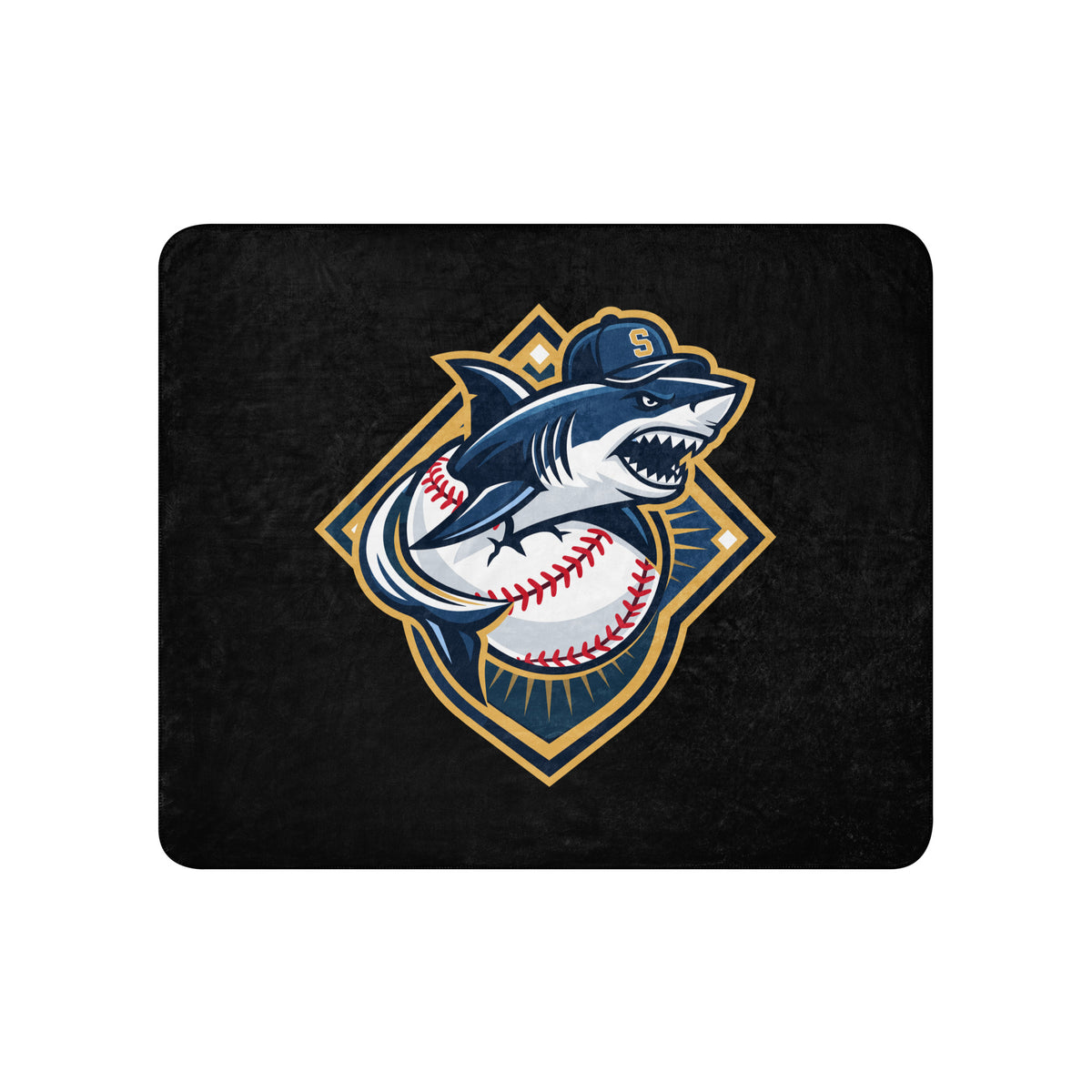 Sherpa Blanket | Sharks Diamond Sports | Vanguard Logo