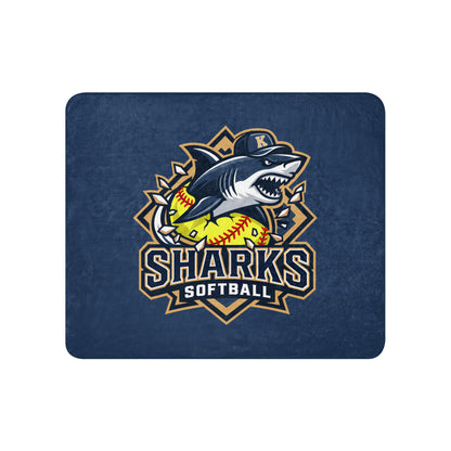 Sherpa Blanket | Sharks Diamond Sports | Crest Logo