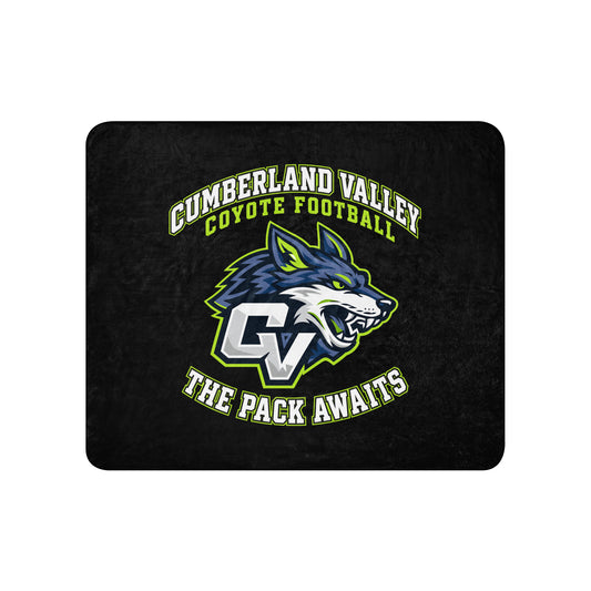 Sherpa Blanket | Cumberland Valley Coyotes Football | Emblem Logo
