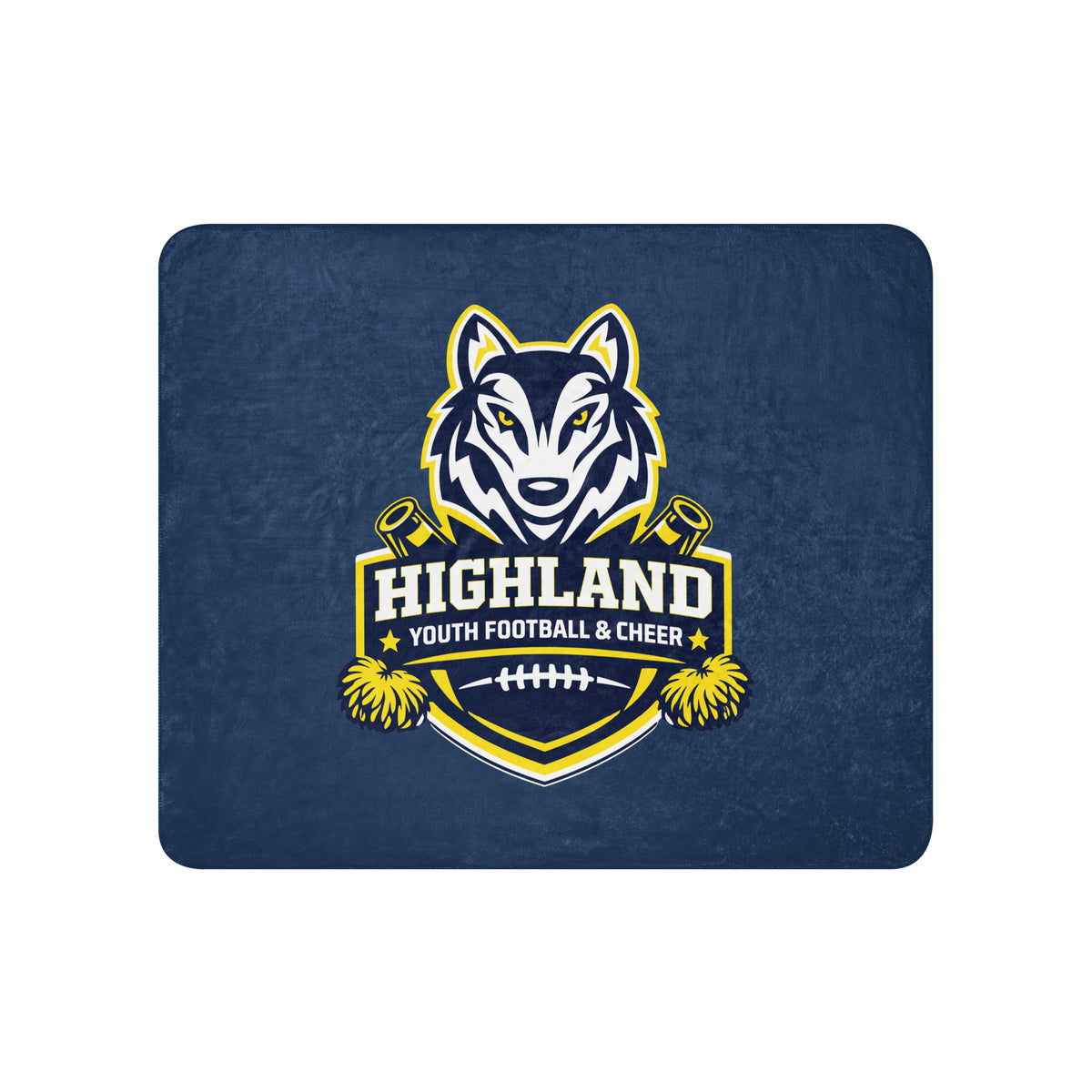 Sherpa Blanket | Highland youth football and cheer | Emblem Logo