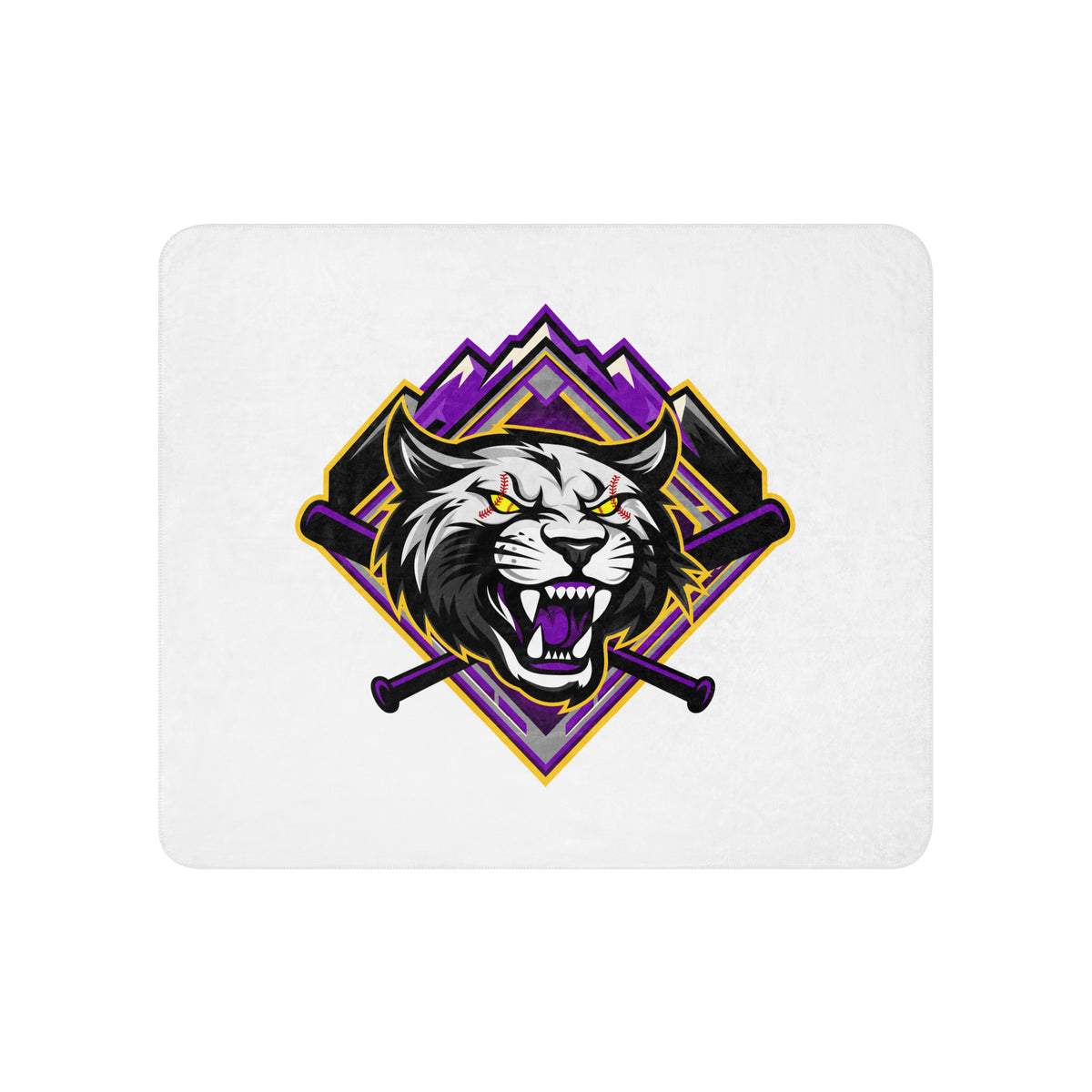 Sherpa Blanket | Wildcats Softball | Crest Logo