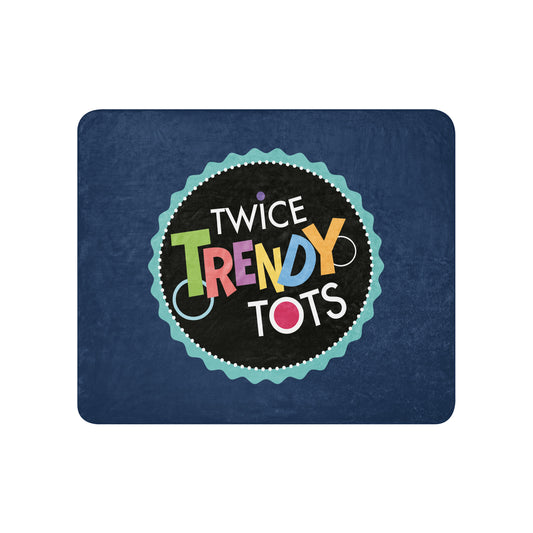 Sherpa Blanket | Twice Trendy Tots | Badge Logo