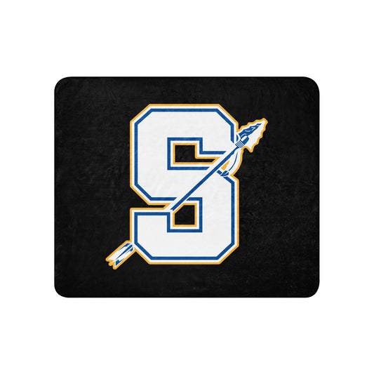Sherpa Blanket | Senatobia Warriors Baseball | Crest Logo