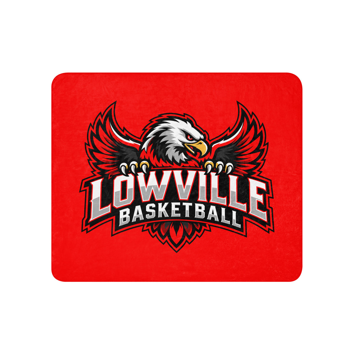 Sherpa Blanket | Lowville Girls Basketball | Emblem Logo
