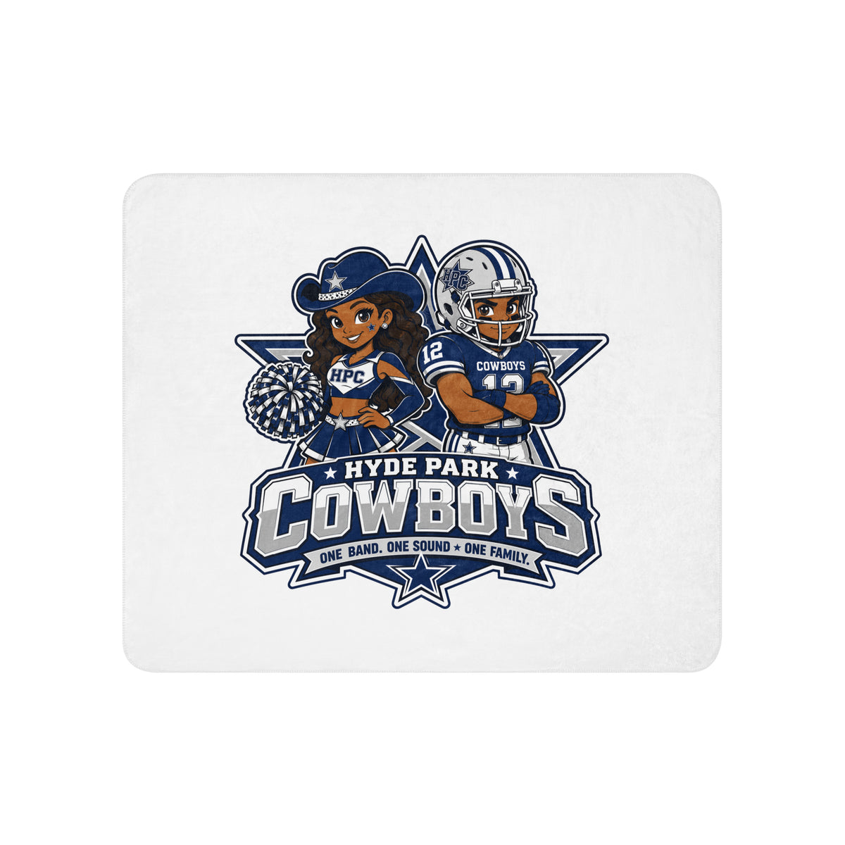 Sherpa Blanket | Hyde Park Cowboys | Vanguard Logo