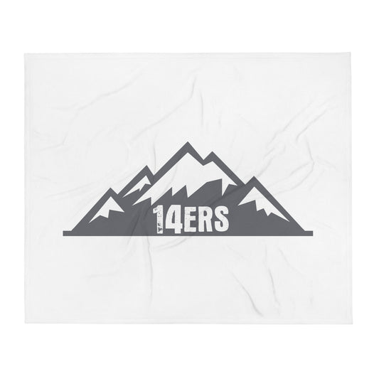 Throw Blanket | 14ers Baseball | Grey Logo