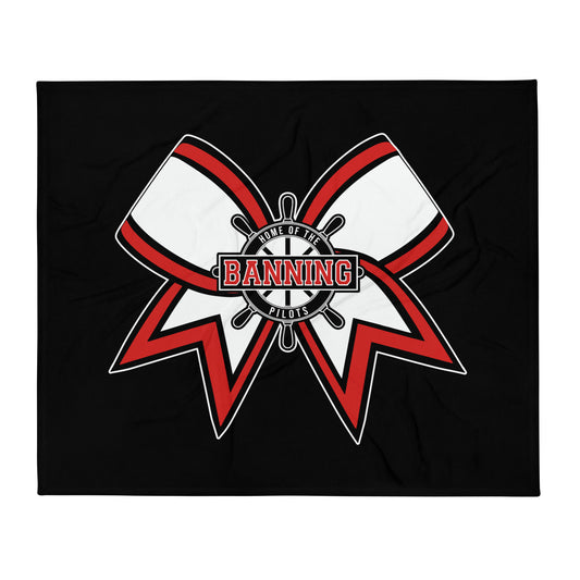Throw Blanket | BHS Coed Cheer | Bow Logo