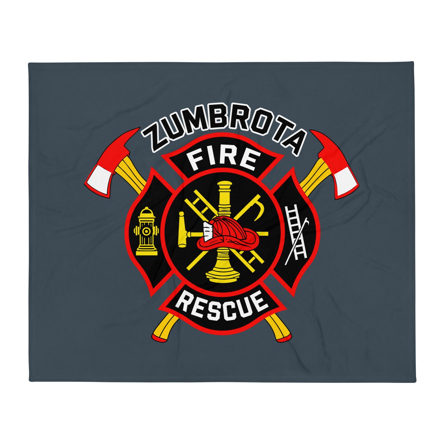 Throw Blanket | Zumbrota Fire Department | Vanguard Logo