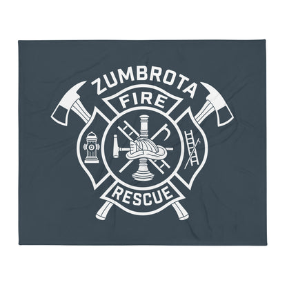 Throw Blanket | Zumbrota Fire Department | Crest Logo