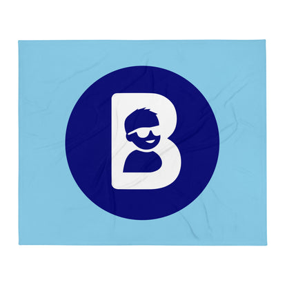 Throw Blanket | Brave Like Ben | Badge Logo
