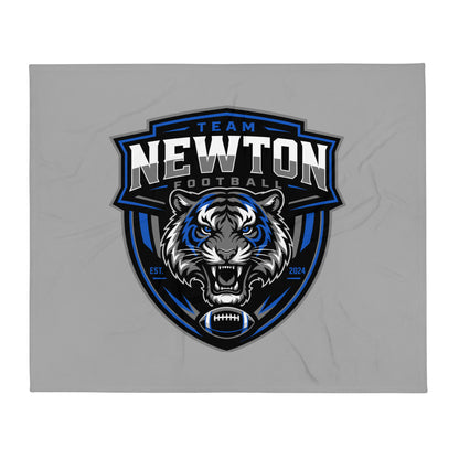 Throw Blanket | Newton Youth football league | Shield Logo