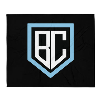 Throw Blanket | Blue Collar Softball 2034 | Emblem Logo