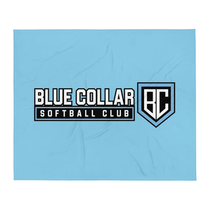 Throw Blanket | Blue Collar Softball 2034 | Vanguard Logo