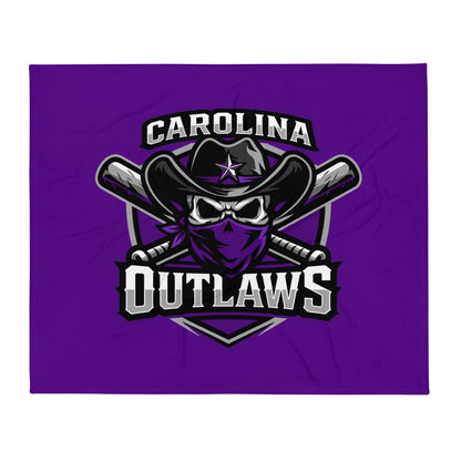 Throw Blanket | Carolina Outlaws Baseball | Shield Logo