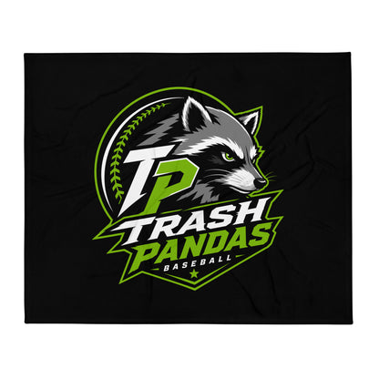 Throw Blanket | Trash Pandas Baseball Organization | Crest Logo