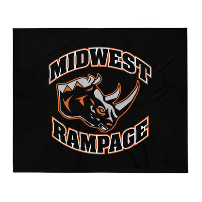 Throw Blanket | Midwest Rampage | Crest Logo