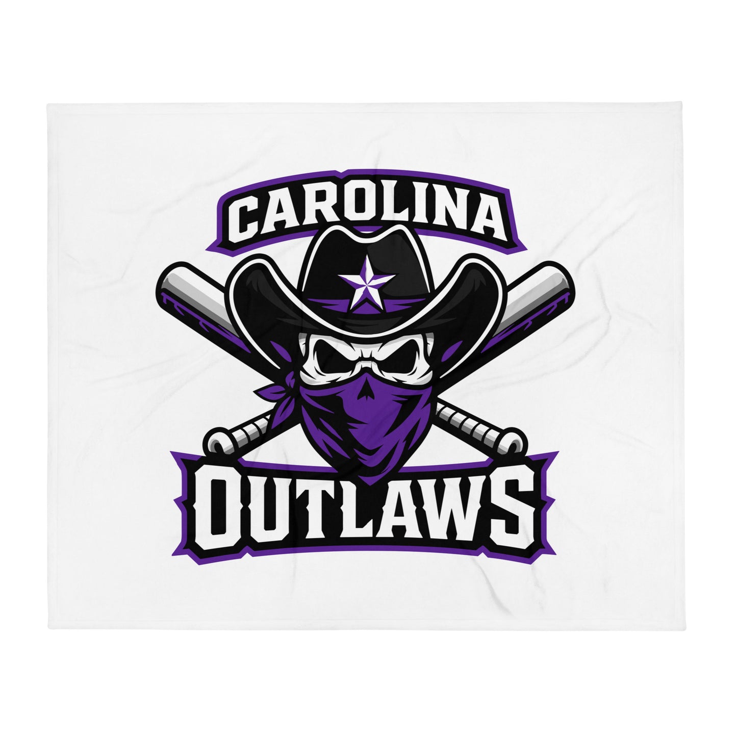Throw Blanket | Carolina Outlaws Baseball | Crest Logo