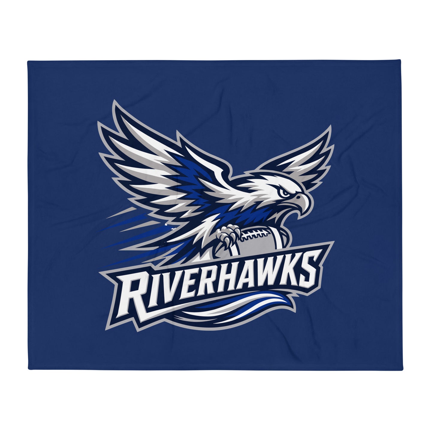 Throw Blanket | Rochester Riverhawks | Crest Logo