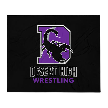 Throw Blanket | Desert High Scorpions | Crest Logo