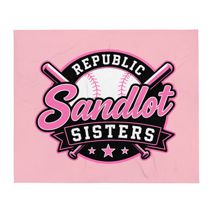 Throw Blanket | Sandlot Sisters | Badge Logo