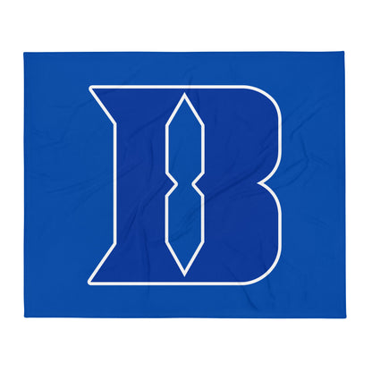 Throw Blanket | Blueblacks Football Club | B-Mark Logo