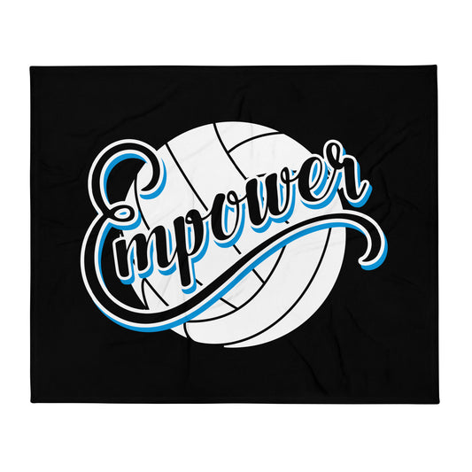 Throw Blanket | Empower Volleyball Club | Emblem Logo