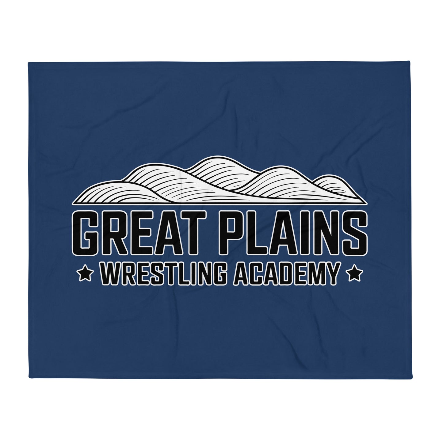 Throw Blanket | Great Plains Wrestling Academy | Crest Logo