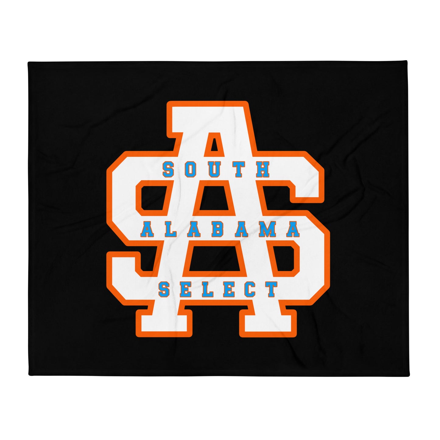 Throw Blanket | South Alabama Select 8U | Letter Crest Logo