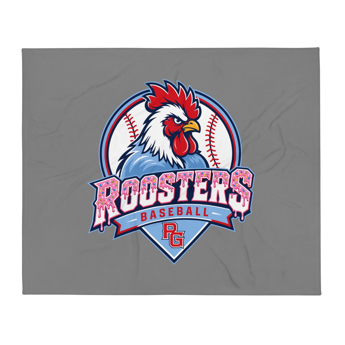 Throw Blanket | Rooster Nation | Emblem Logo