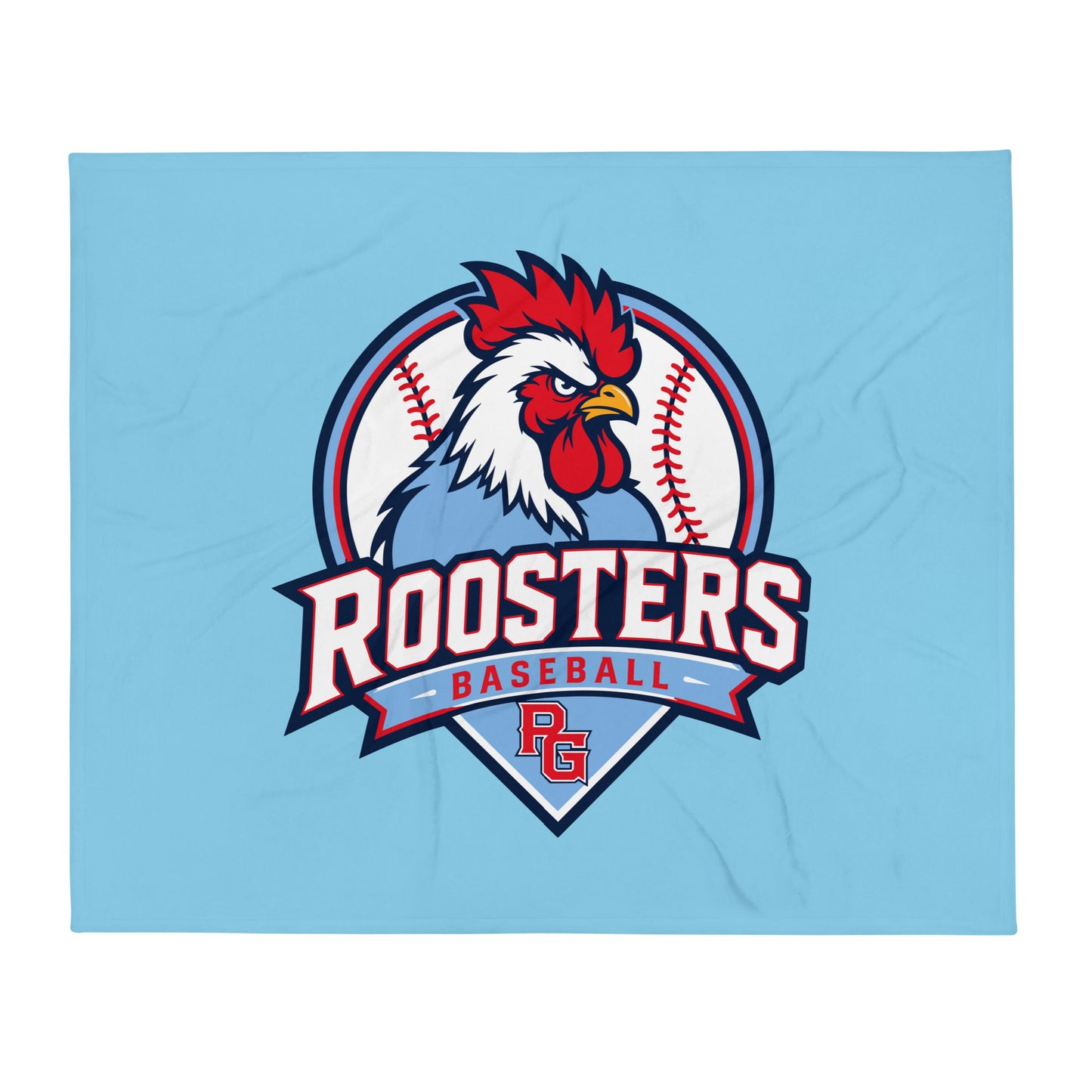 Throw Blanket | Rooster Nation | Athletic Crest Logo
