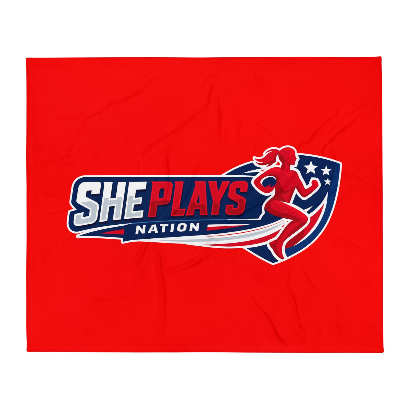 Throw Blanket | She Plays Nation | Crest Logo