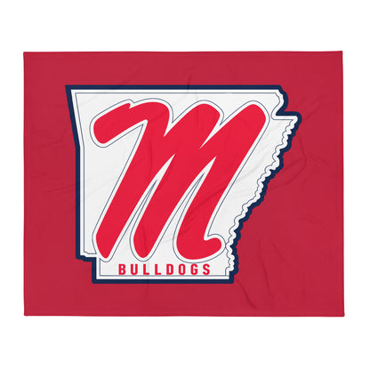 Throw Blanket | Maumelle Bulldogs 2035 | Emblem Logo