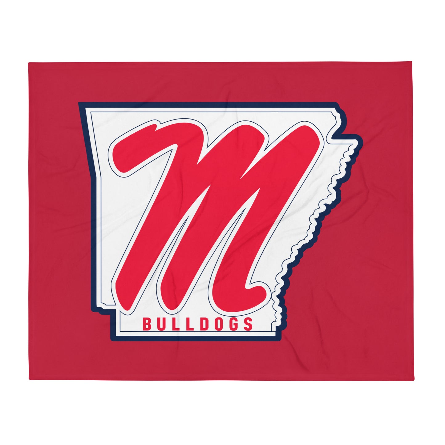 Throw Blanket | Maumelle Bulldogs 2035 | Emblem Logo