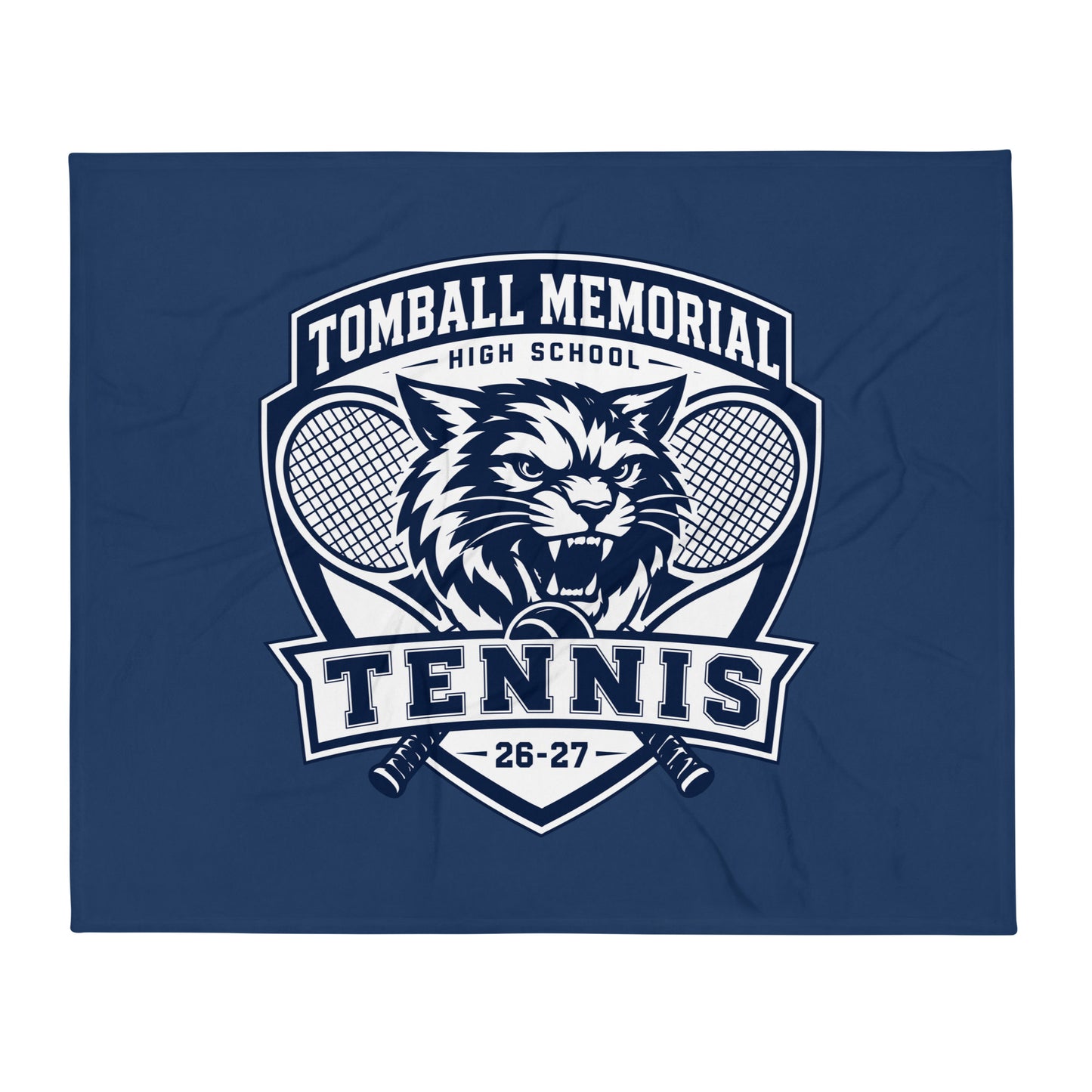 Throw Blanket | TMHS Tennis | Shield Logo
