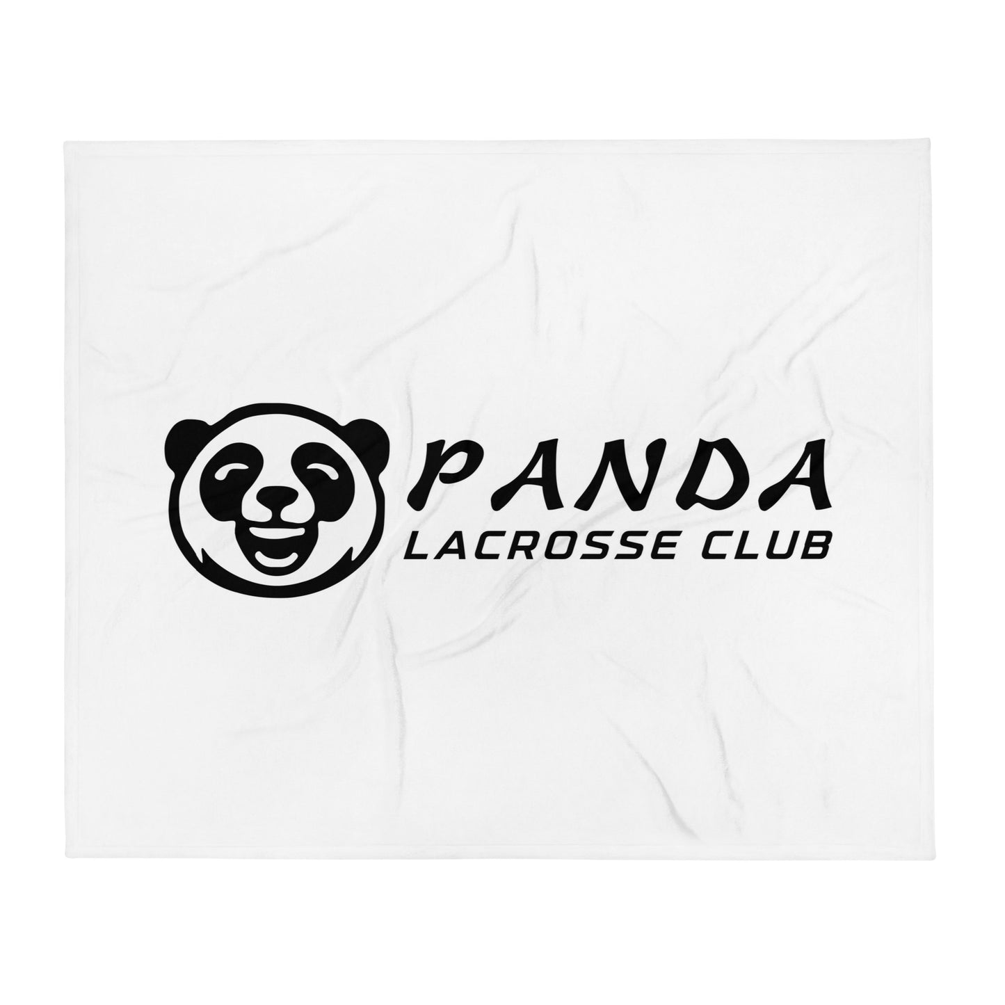 Throw Blanket | Panda Lacrosse Club | Crest Logo